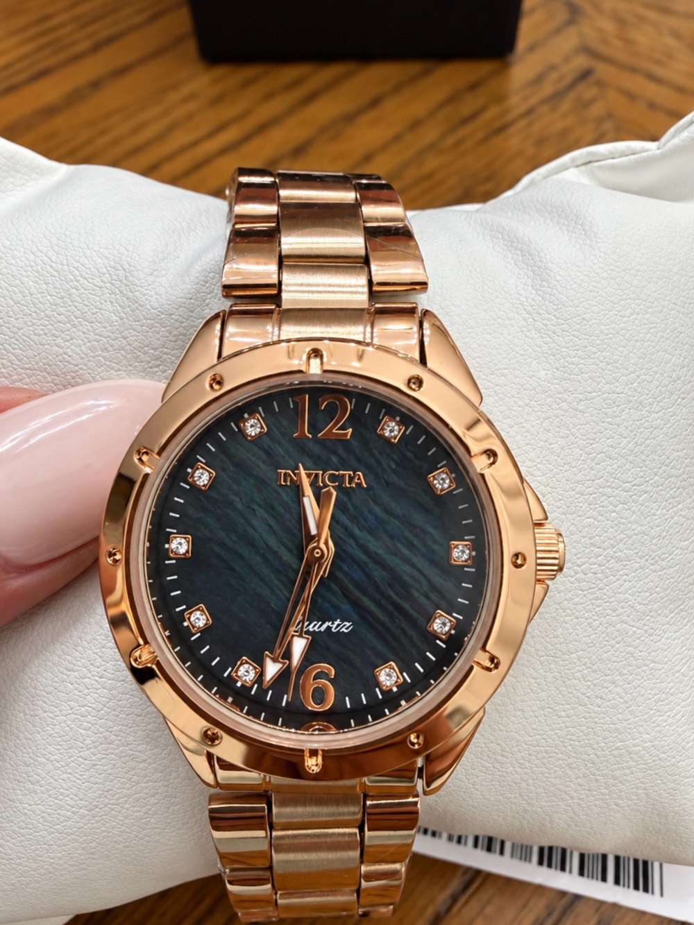 Invicta Wildflower Rose Gold and Black Mother of Pearl Watch